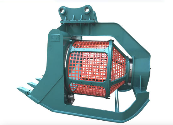 0.75m3 de capacidad 360 grados de rotación del cubo de detección para excavadora